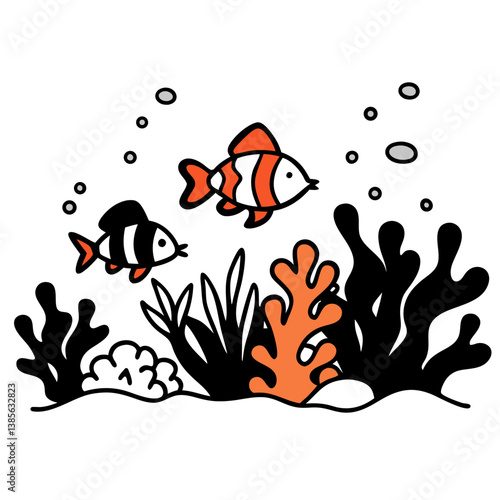 coral reefs teeming with fish and underwater life