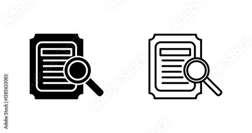 Details Looking Icon Design