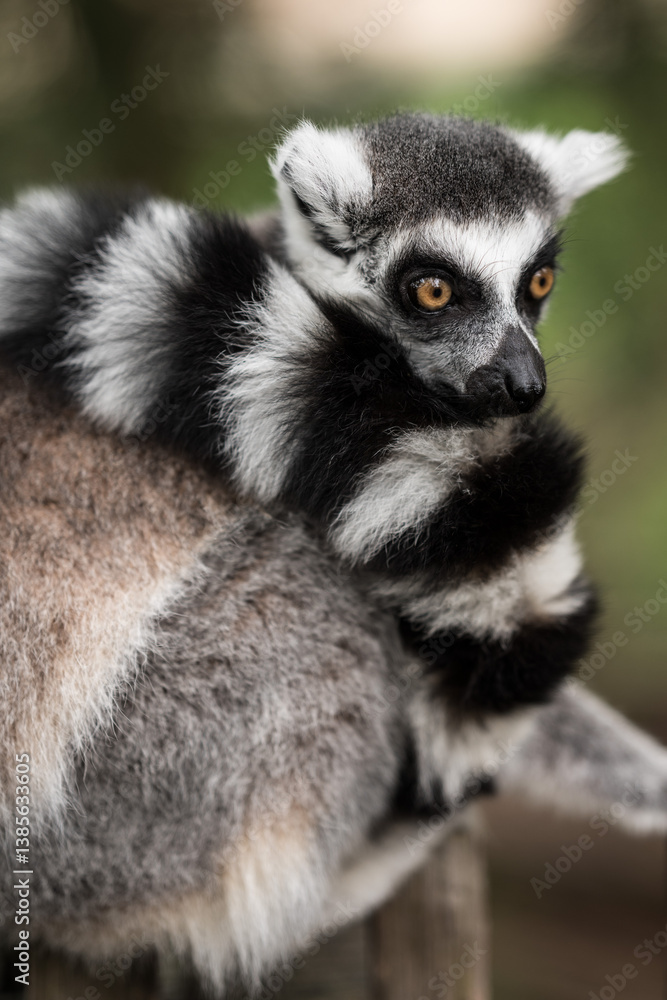 Fototapeta premium Ring tailed lemur, Monkey, 