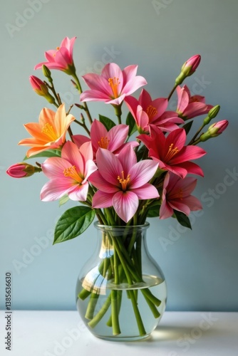 Wallpaper Mural Group of flowers in a vase with branches and leaves , floral arrangement, wedding decor Torontodigital.ca