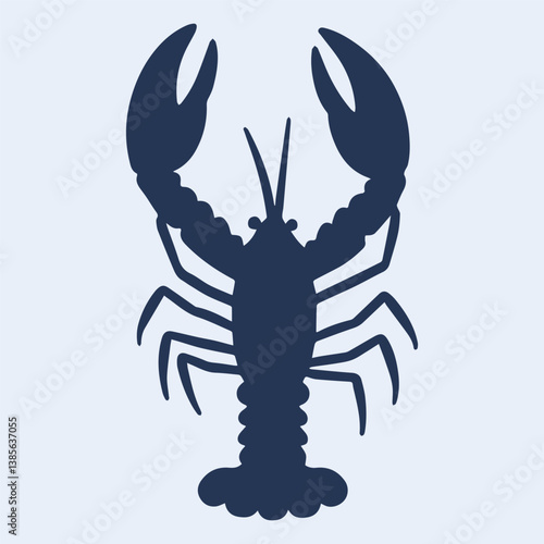 lobsters fish silhouette