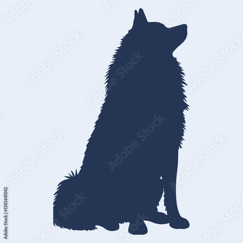 shiba inu silhouette