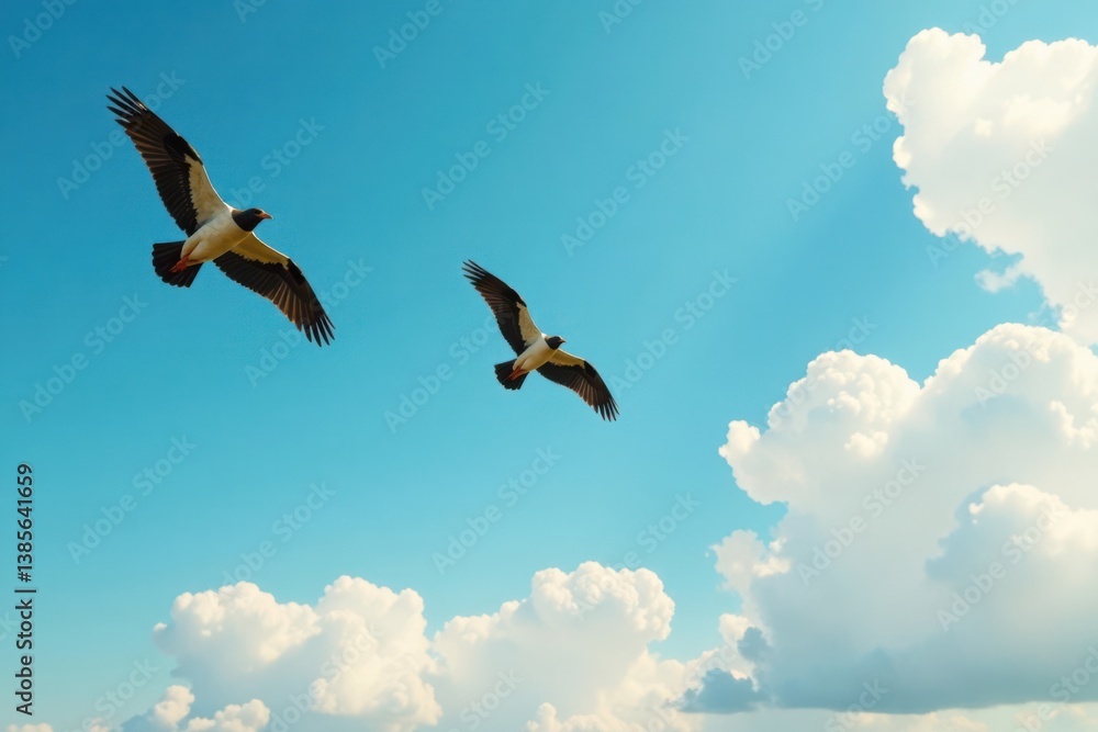 school of birds flying together, wildlife, flock school of birds flying together, wildlife, flock