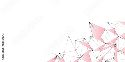 Dark Multicolor vector pattern with Color Abstract triangle Generative Art background illustration. Modern Abstract background in mocha mousse color. Creative horizontal banner, poster, cover