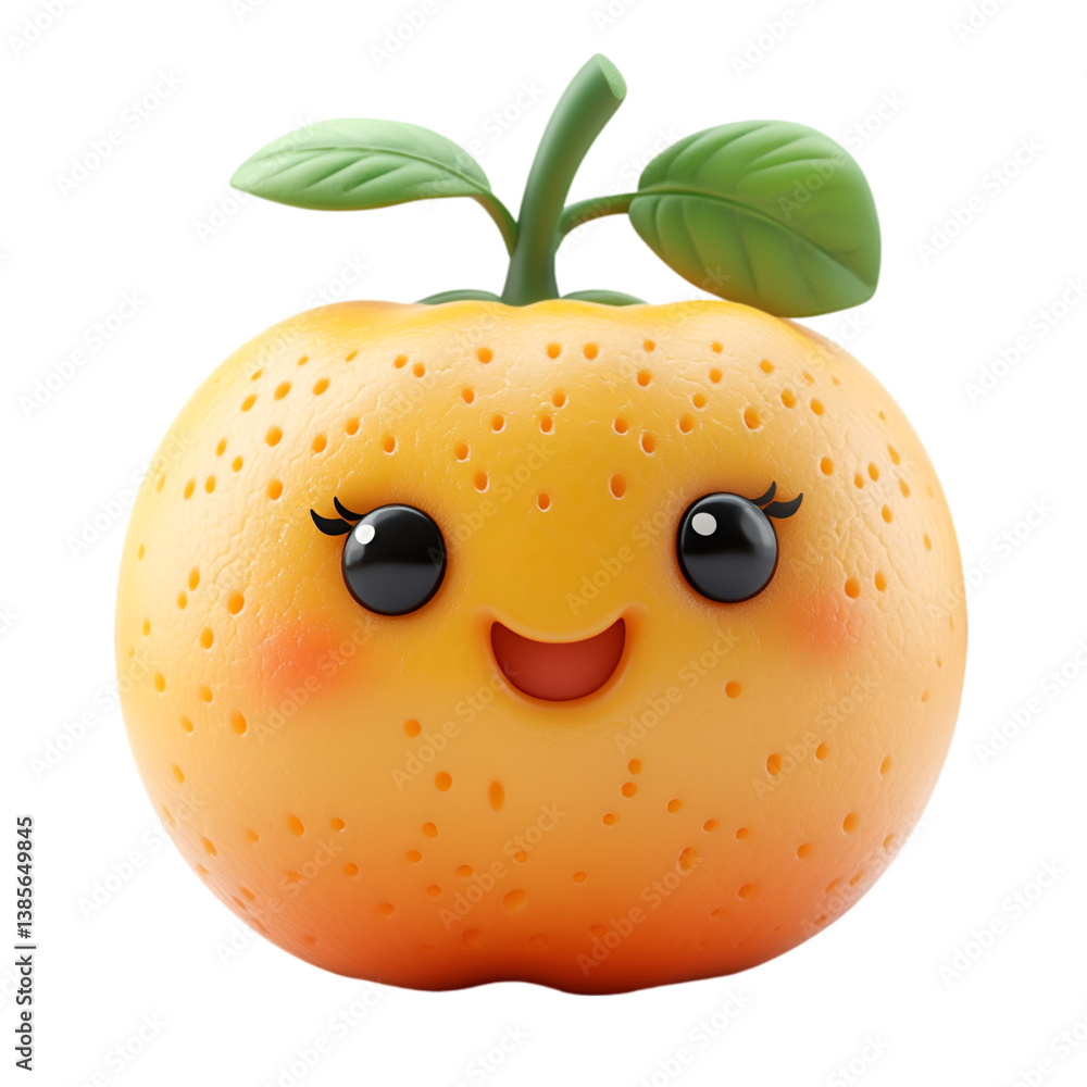 Obraz premium apple toy plastic 3d render icon on white background