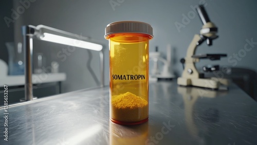 Soma pill, likely ketamine for scientific purposes in a lab environment.