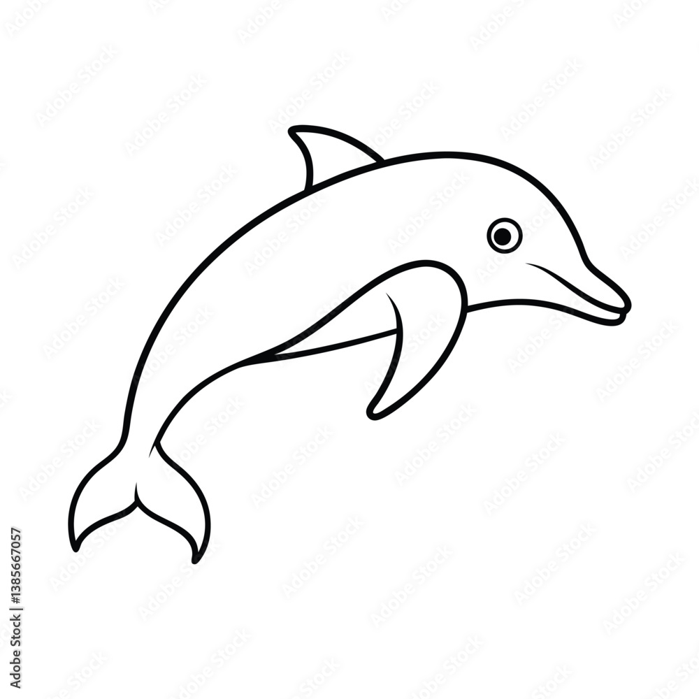 Obraz premium dolphin vector illustration