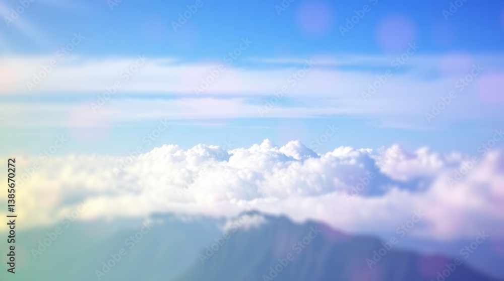 Fototapeta premium Clouds Above the Mountains