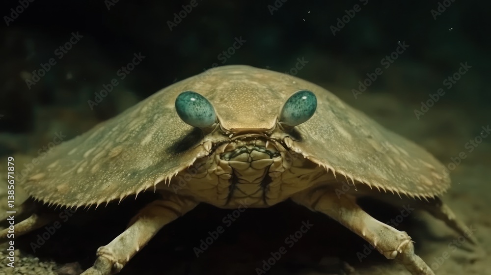 Strange Crab, Underwater Close-up Strange Crab, Underwater Close-up