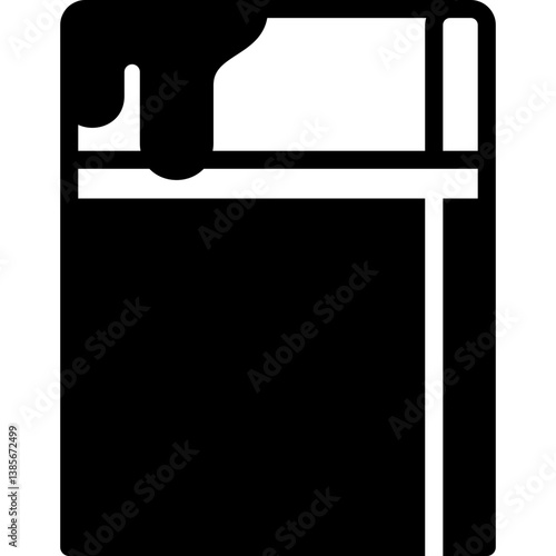 butter icon illustration design with solid