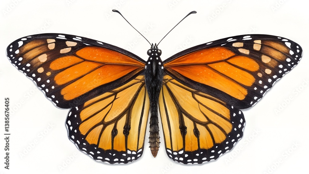Fototapeta premium Butterfly isolated on a Transparent Background 