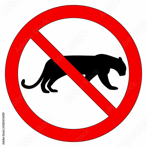 Vector No Cat Entry Sign