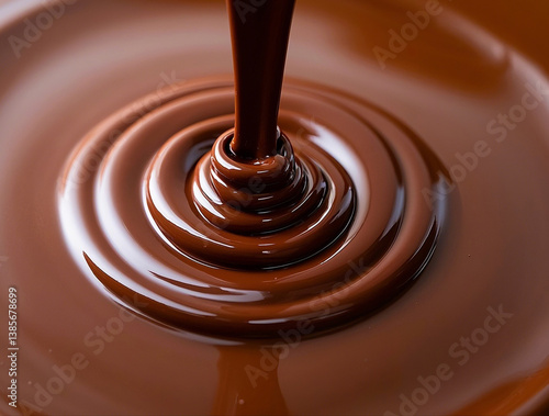 melted chocolate dripping