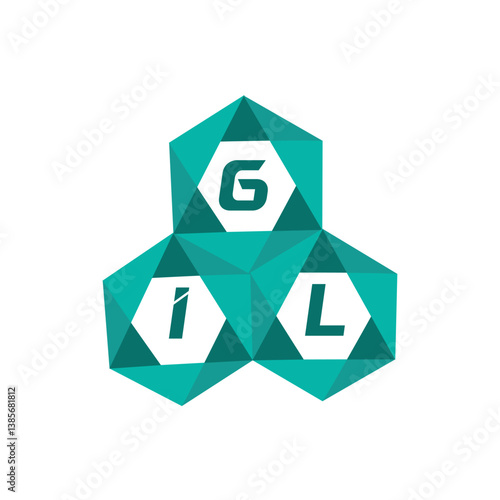 GIL creative minimalist letter logo. GIL unique vector initials alphabet letter logo design