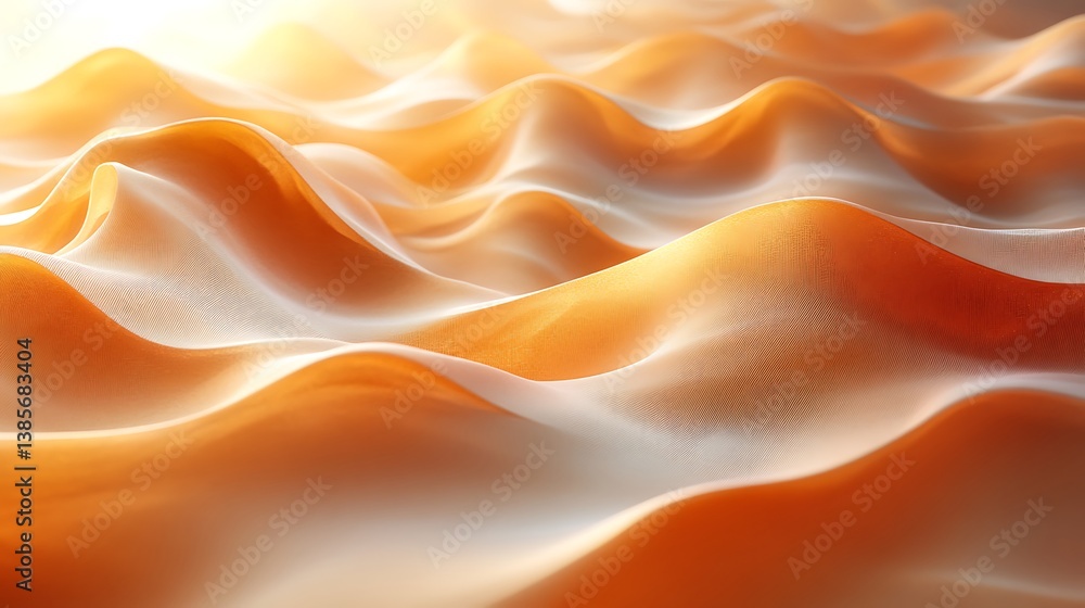 Fototapeta premium Wavy golden abstract light background high resolution hd image