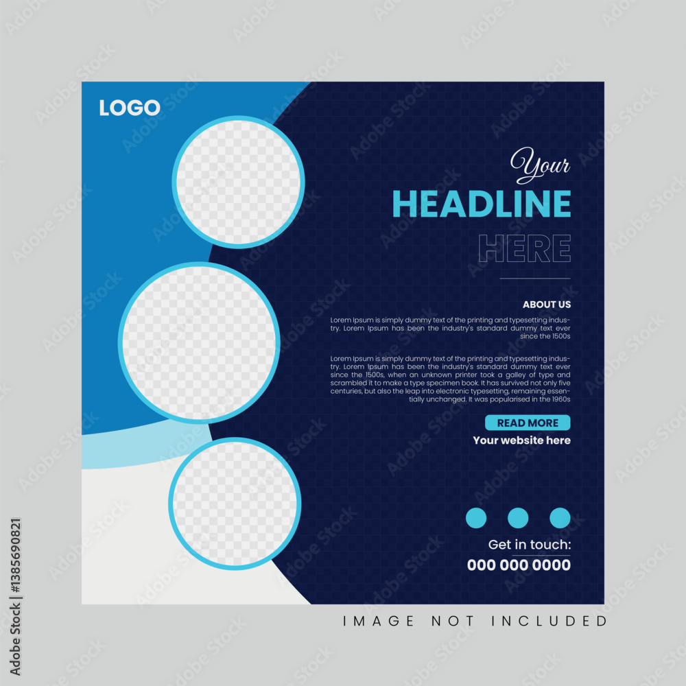 social media post design template, Suitable for business banner and social media post template social media post design template, Suitable for business banner and social media post template
