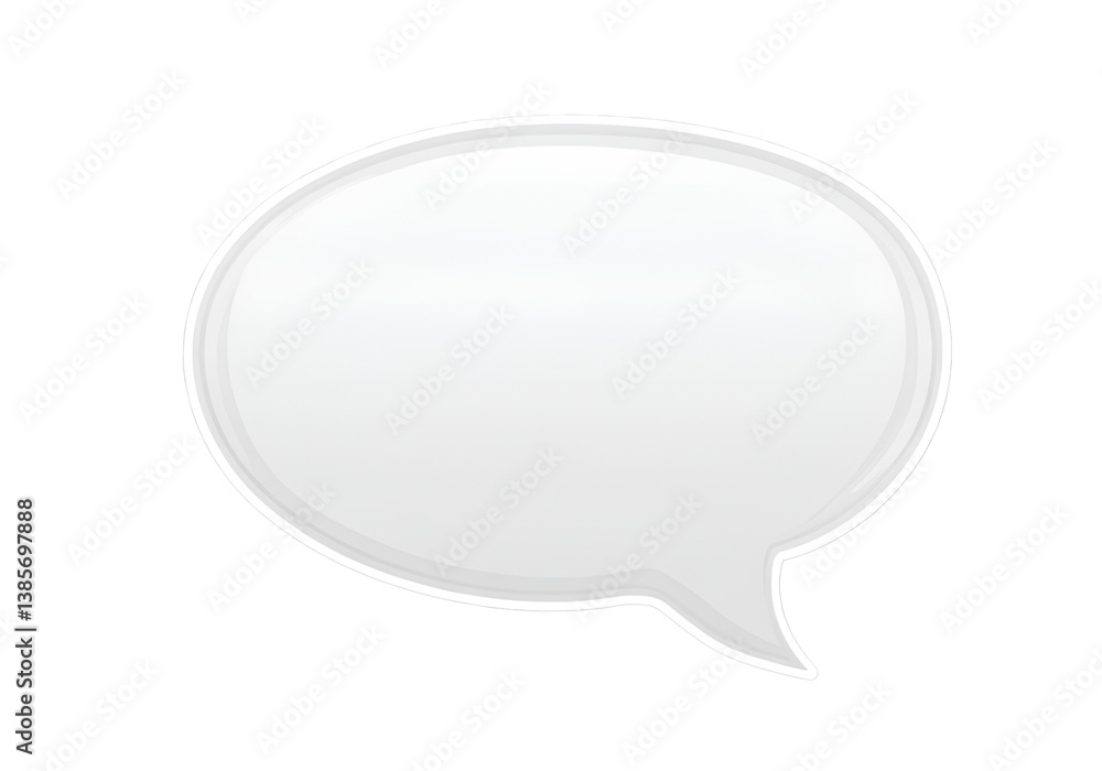 white speech bubble on a transparent background white speech bubble on a transparent background