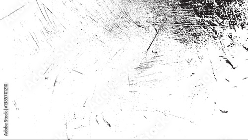 Grunge texture background PNG transparent. Opacity or screen mode usage for overlay Abstract grunge black and white distressed texture background