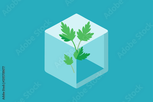 vector illustration of a green tree