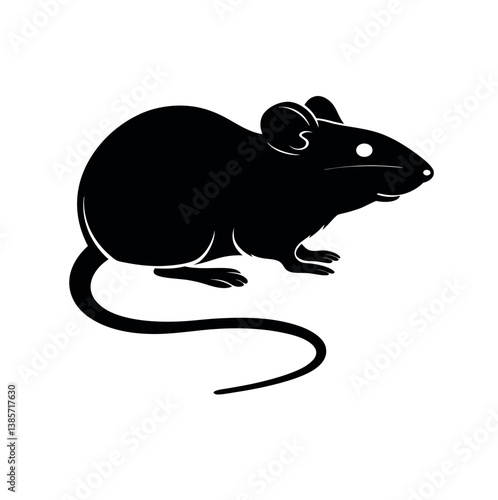 Cute cartoon vector illustration features an isolated white mouse and rat drawing, fun mammal rodent characters.