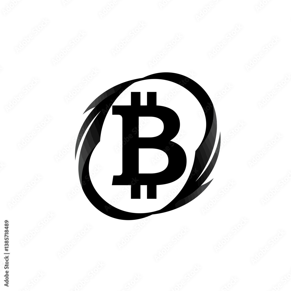 An Abstract Representation of the Bitcoin Symbol_transparent An Abstract Representation of the Bitcoin Symbol_transparent