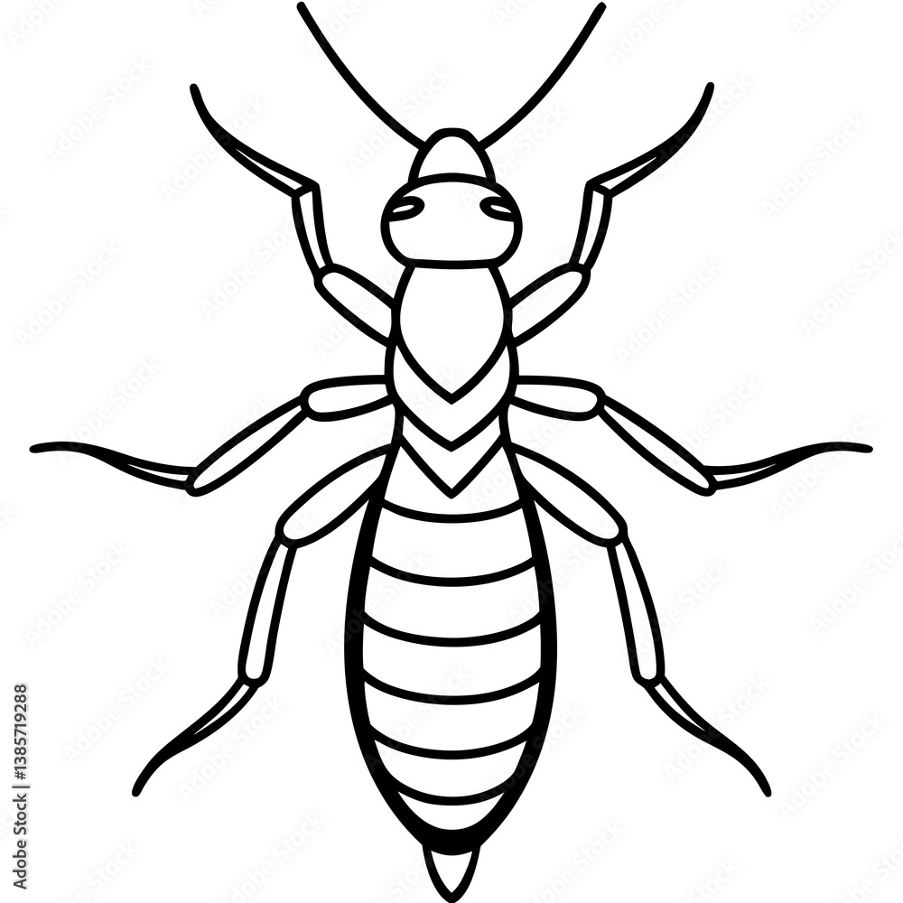 Sleek Termite Vector Art Sleek Termite Vector Art