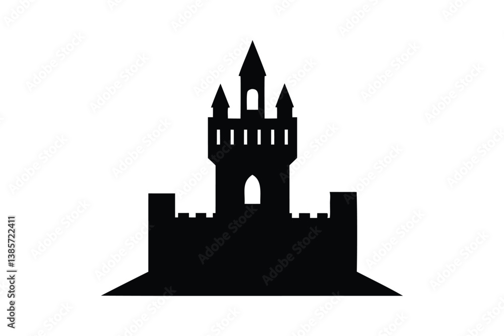Fototapeta premium Vector illustration of a castle