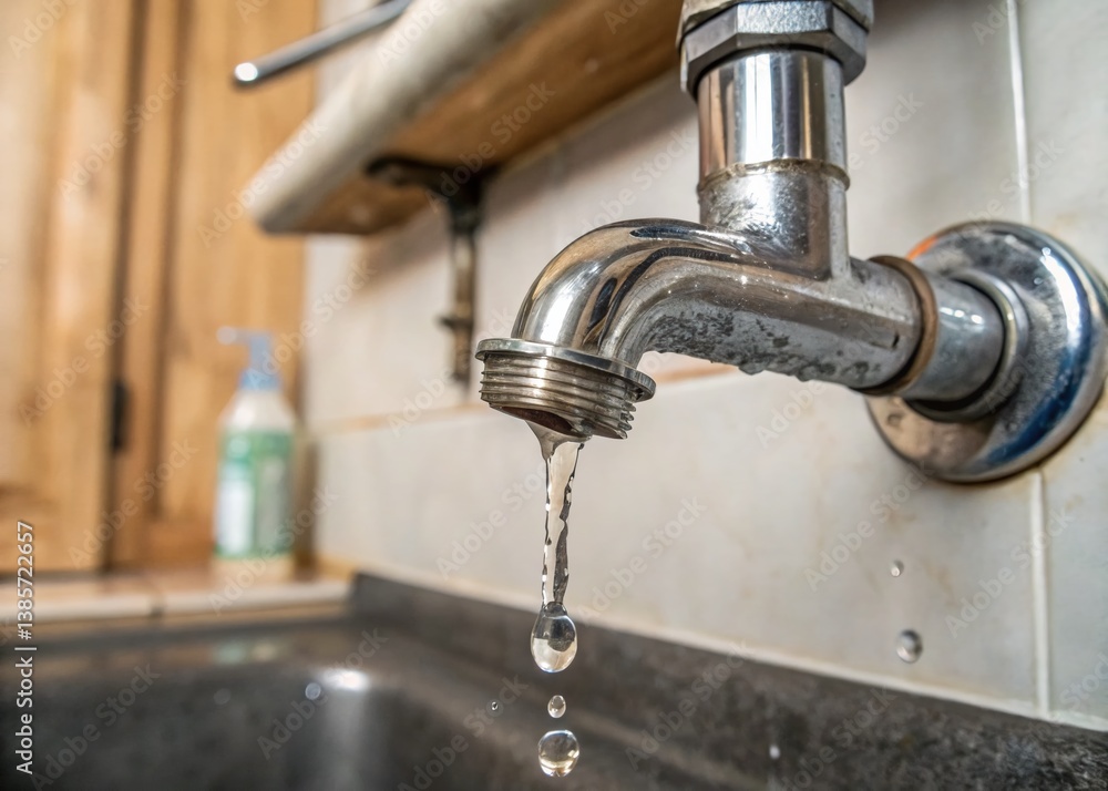Leaking Bathroom Pipe: Chromium Stainless Steel Plumbing Leak Under Sink Leaking Bathroom Pipe: Chromium Stainless Steel Plumbing Leak Under Sink
