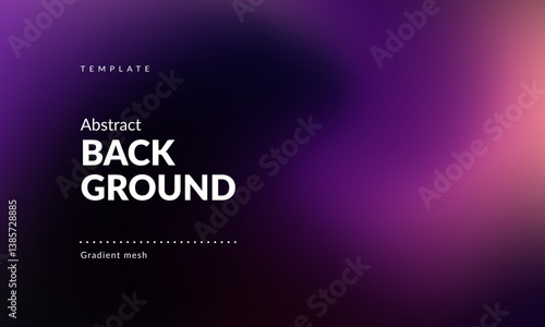 Abstract liquid background. Gradient mesh. Effect blend dark color. Blurred fluid colorful mix. Modern design template for web cover, ad banner, social media, header, presentation. Vector image EPS