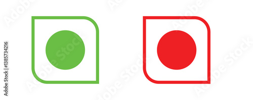 Veg, Non-veg icon vector eps10.