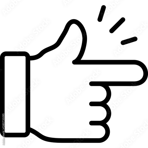 easy finger hand icon