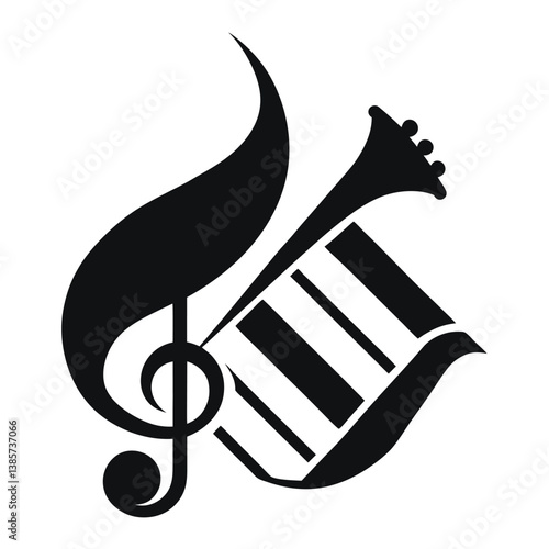 Musical instrument vector illustration design with saxophone and horn icons