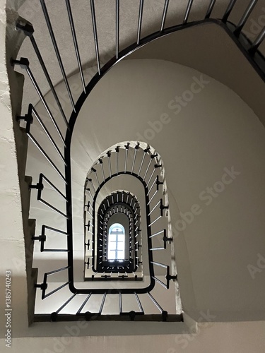 staircase in the old building