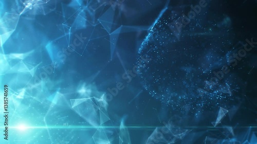 Abstract Plexus Particles Background Loop