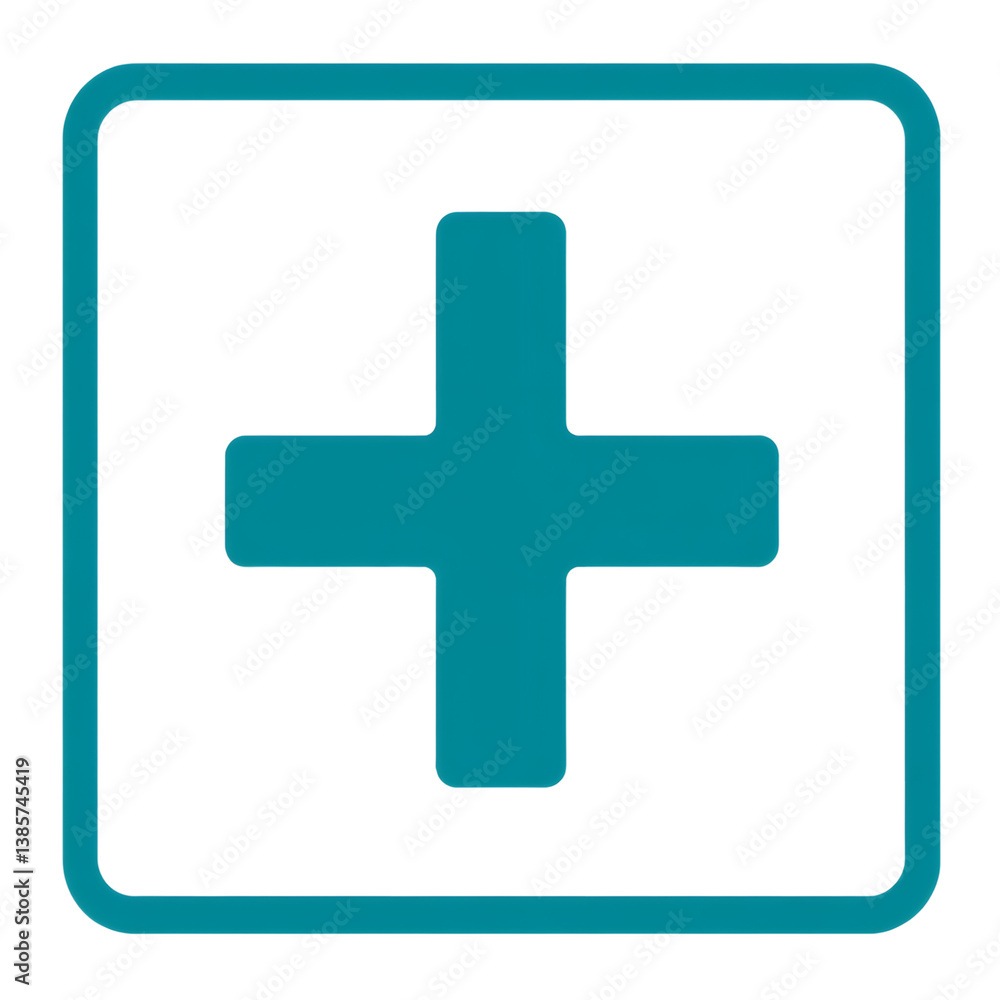 Obraz premium Plus sign icon on transparent background