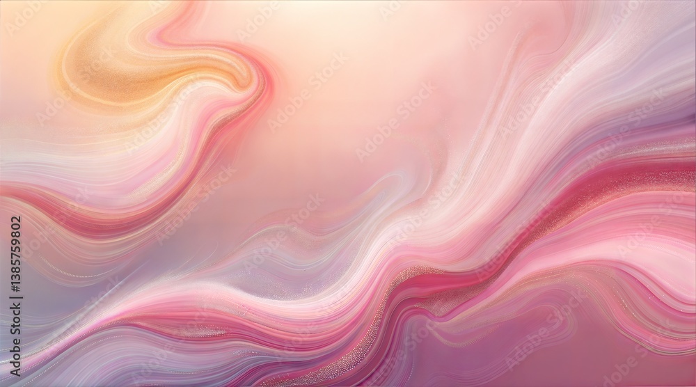 Obraz premium Abstract flowing patterns in pastel colors representing calmness