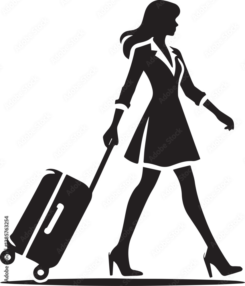 Man with luggage bag silhouette vector, Man with luggage logo vector , Man with luggage vector illustration full body Man with luggage bag silhouette vector, Man with luggage logo vector , Man with luggage vector illustration full body
