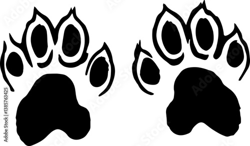 Cat Paws Tattoo Style