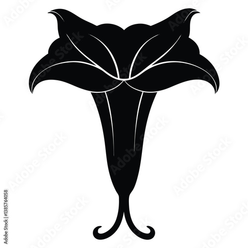 An angel's trumpet icon with a large pendulum.