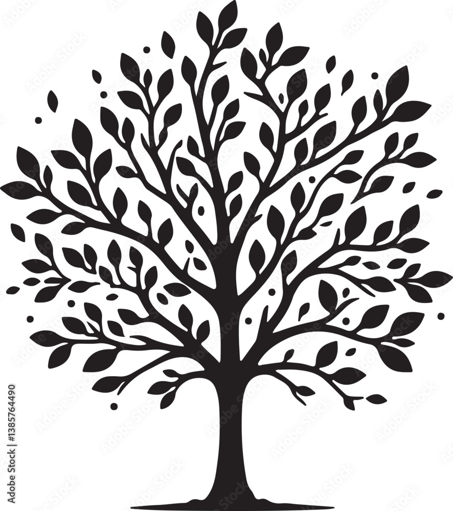tree vector silhouette tree vector silhouette