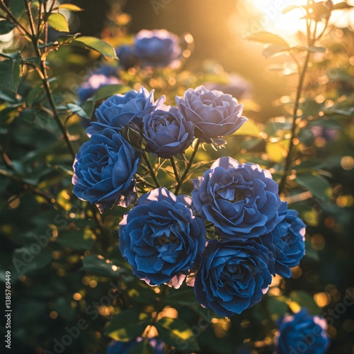 blue roses