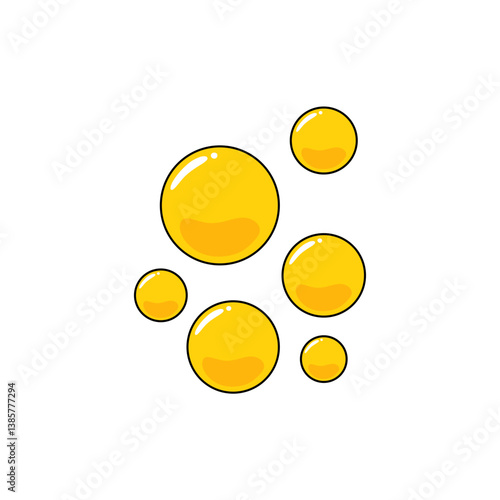 Cholesterol vector icon. Good and Bad cholesterol.