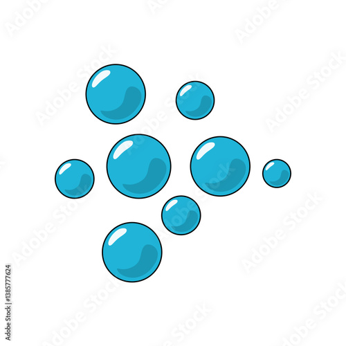Cholesterol vector icon. Good and Bad cholesterol.