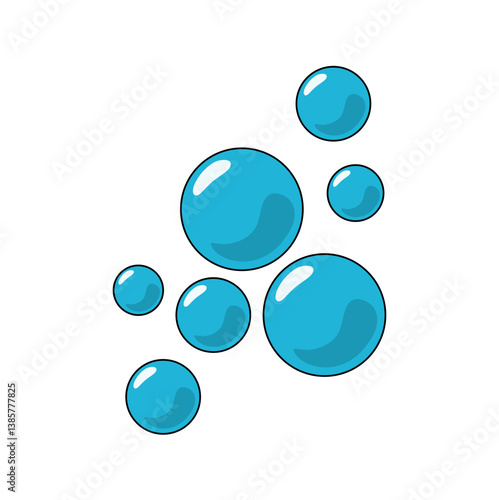 Cholesterol vector icon. Good and Bad cholesterol.