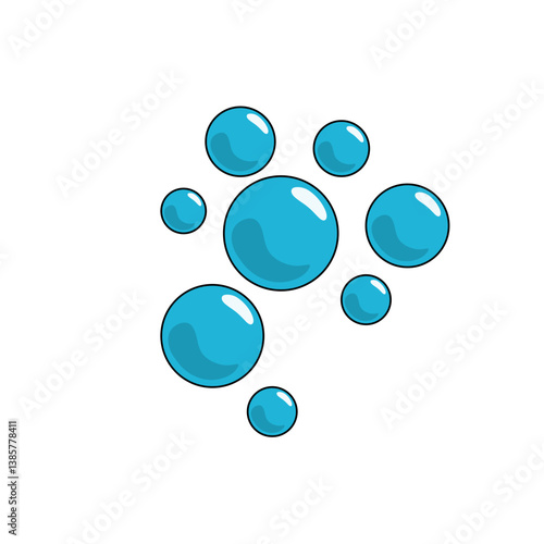 Cholesterol vector icon. Good and Bad cholesterol.