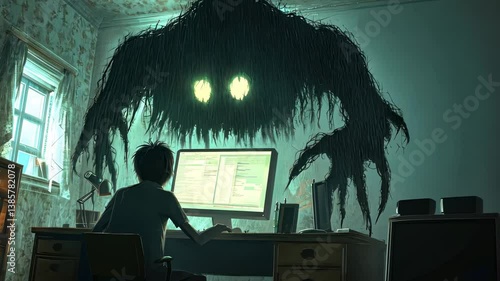 Digital Terror: A Boy's Nightmarish Encounter