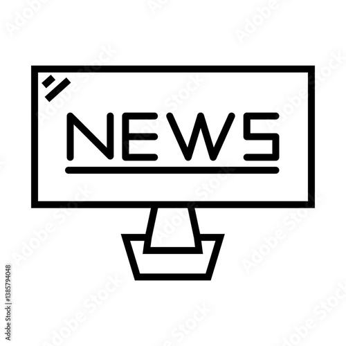 News Broadcast Icon Design