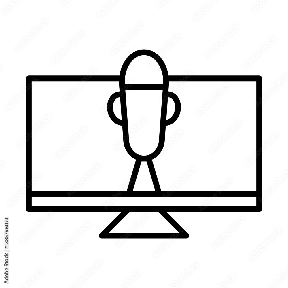 Fototapeta premium TV Series Finale Icon Design