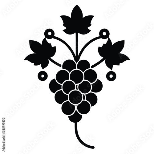 A grapevine flower icon with tiny greenish blooms.