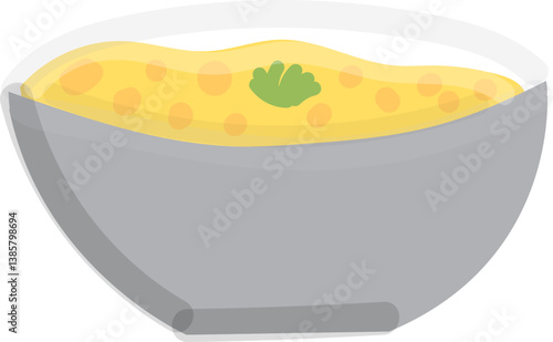 Dal(Pulse) in a bowl Illustration